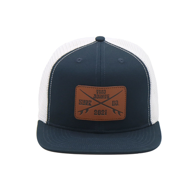 Geschneiderte Broderierte Augenlider 6 Panel Trucker Cap mit vorgebogenen Visor