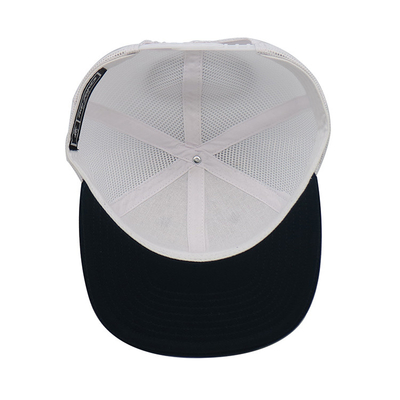 Geschneiderte Broderierte Augenlider 6 Panel Trucker Cap mit vorgebogenen Visor