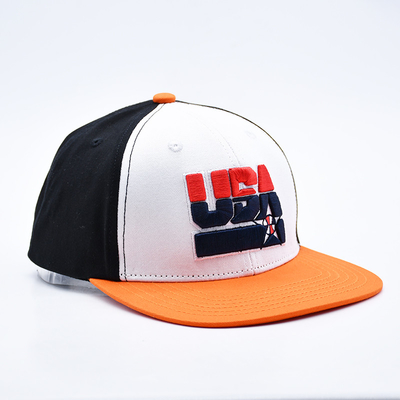 Custom Broderierte Flachkante Snapback-Hüte mit schwarzen oder angepassten Farben