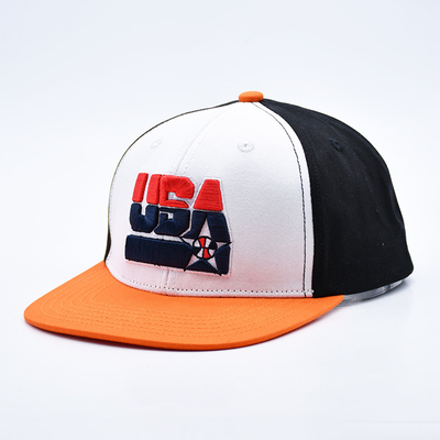 Custom Broderierte Flachkante Snapback-Hüte mit schwarzen oder angepassten Farben
