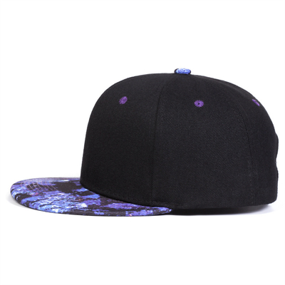 Unisex Purpur Starry Sky Printing Hip-Hop Hüte Mode Frühling Herbst Outdoor Verstellbare Casual Snapback Hüte