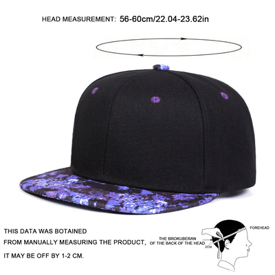 Unisex Purpur Starry Sky Printing Hip-Hop Hüte Mode Frühling Herbst Outdoor Verstellbare Casual Snapback Hüte