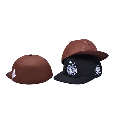 Custom Broderie Logo geschlossener Rücken Snapback Kappen Hochwertige Sport 6 Panel Snapback Hüte
