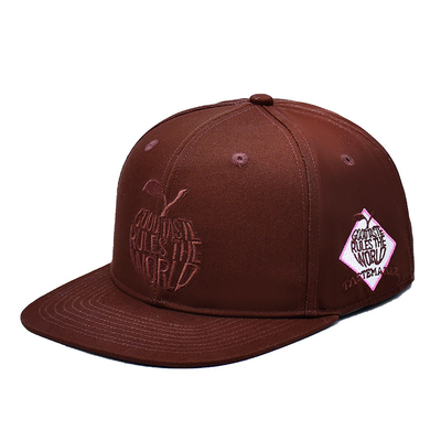 Custom Broderie Logo geschlossener Rücken Snapback Kappen Hochwertige Sport 6 Panel Snapback Hüte