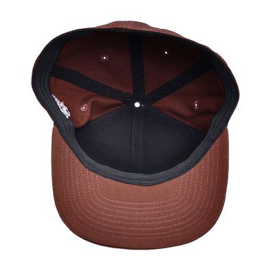 Custom Broderie Logo geschlossener Rücken Snapback Kappen Hochwertige Sport 6 Panel Snapback Hüte