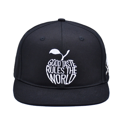 Custom Broderie Logo geschlossener Rücken Snapback Kappen Hochwertige Sport 6 Panel Snapback Hüte