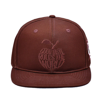 Custom Broderie Logo geschlossener Rücken Snapback Kappen Hochwertige Sport 6 Panel Snapback Hüte