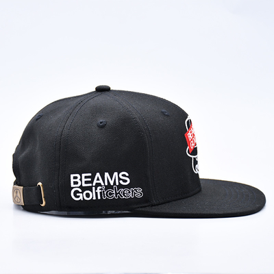 Custom Embroidery Logo 6 Panel Snapback Hut Kappe Hochwertige Großhandel Baumwolle Männer Flat Bill Gorras Snapback Hüte