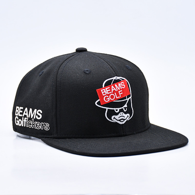 Custom Embroidery Logo 6 Panel Snapback Hut Kappe Hochwertige Großhandel Baumwolle Männer Flat Bill Gorras Snapback Hüte
