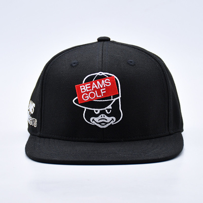 Custom Embroidery Logo 6 Panel Snapback Hut Kappe Hochwertige Großhandel Baumwolle Männer Flat Bill Gorras Snapback Hüte