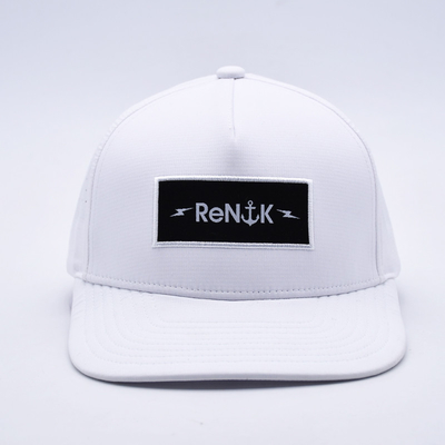 Großhandel 5 Panel Flat Bill Snapback Hut Custom OEM Logo Snapback Kappe für Männer