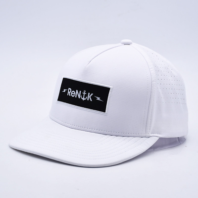 Großhandel 5 Panel Flat Bill Snapback Hut Custom OEM Logo Snapback Kappe für Männer