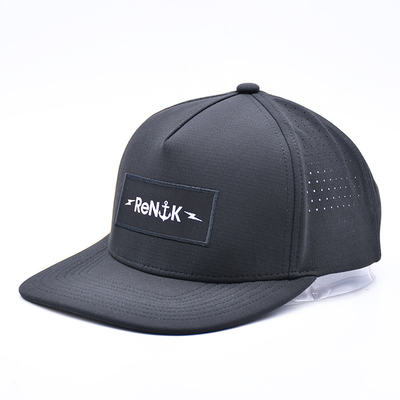 Großhandel 5 Panel Flat Bill Snapback Hut Custom OEM Logo Snapback Kappe für Männer