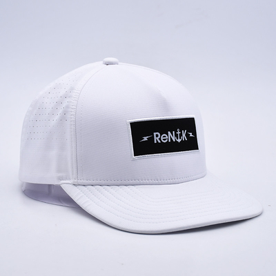 Großhandel 5 Panel Flat Bill Snapback Hut Custom OEM Logo Snapback Kappe für Männer