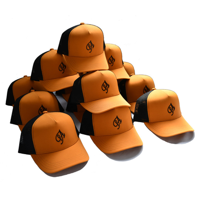 3D-gebrauchte Trucker-Kappen mit Premium-Baumwoll-Schweißband