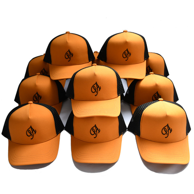 3D-gebrauchte Trucker-Kappen mit Premium-Baumwoll-Schweißband