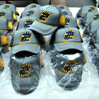 Maßgeschneiderte Schaumstoff Trucker Cap hohe Qualität 5 Panel Meah Hüte