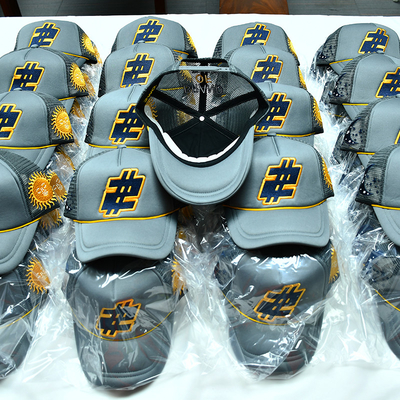 Maßgeschneiderte Schaumstoff Trucker Cap hohe Qualität 5 Panel Meah Hüte