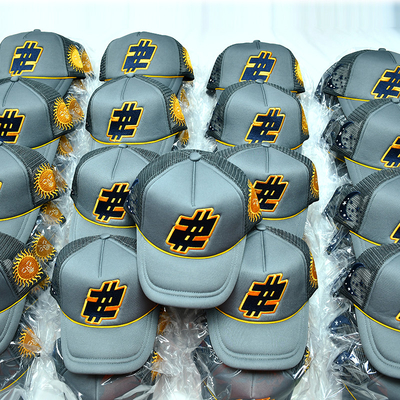 Maßgeschneiderte Schaumstoff Trucker Cap hohe Qualität 5 Panel Meah Hüte