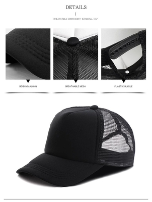 Schaum-Trucker-Kappe Mesh Cool Leichtgewicht Allzeit Sommerkappe Casual Sport Hut