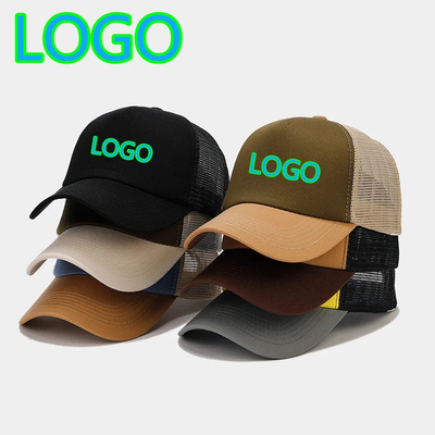 Besonderheit 5 Panel Mesh Trucker Cap Unisex Leere Plain Trucker Cap