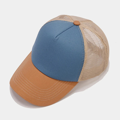 Oem Hochwertige Großhandel Mesh Trucker Cap 5 Panel Plain Rücken Trucker Hut Custom Gorras Mesh Hüte