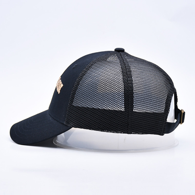 Schwarz 6 Panels Mesh Trucker Hut Glitter Trucker Kappe Hochwertige Mode Sequins Stickerei Trucker Hüte