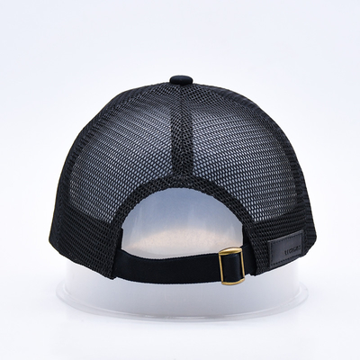 Schwarz 6 Panels Mesh Trucker Hut Glitter Trucker Kappe Hochwertige Mode Sequins Stickerei Trucker Hüte