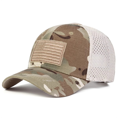 Besonders gestrickte 6 Panels Baumwolle Twill Profil Trucker Cap mit gebogenen Visor