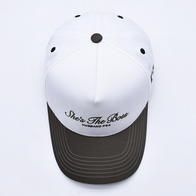 Unisex zweifarbiger Baseball-Hut-Kappe Custom-Köpfe gestickt Logo-Snapback Sport Baseball-Kappen für Männer