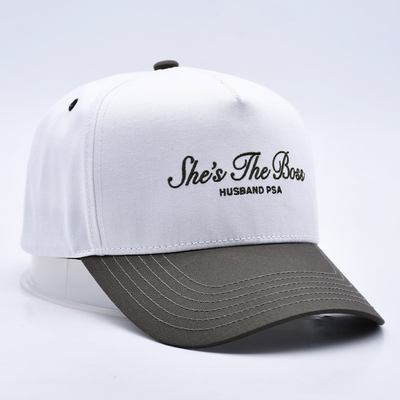 Unisex zweifarbiger Baseball-Hut-Kappe Custom-Köpfe gestickt Logo-Snapback Sport Baseball-Kappen für Männer