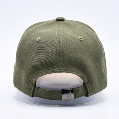Custom Gorras Sportlieferant 6 Panel Grüne Baseballkappe Hochwertige 3d Stickerei Baseballhut