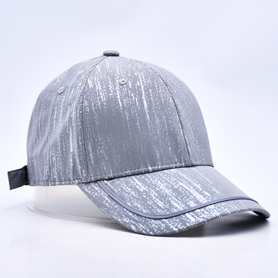 Großhandel Unisex einfache Männer 6 Panel gebogene Kante Baseballhut Kappe Custom Logo