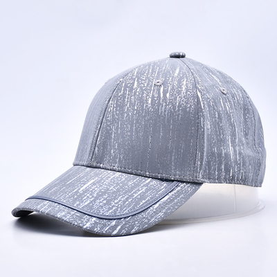 Großhandel Unisex einfache Männer 6 Panel gebogene Kante Baseballhut Kappe Custom Logo