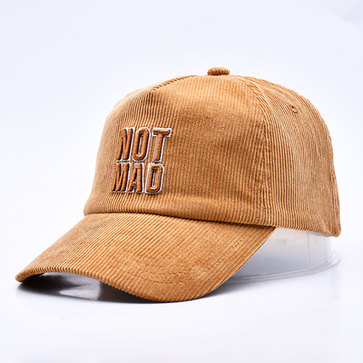 3D-Strukturierte Stickerei Schweißgewebe Baseballkappe Großhandel 5 Panel verstellbarer Snapback Baseballkappe