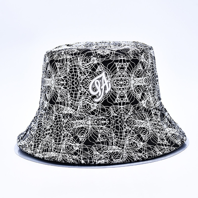 Sublimation gedruckte Eimer Hüte Custom All Over Print Eimer Hut Muster Stick Logo für Frauen