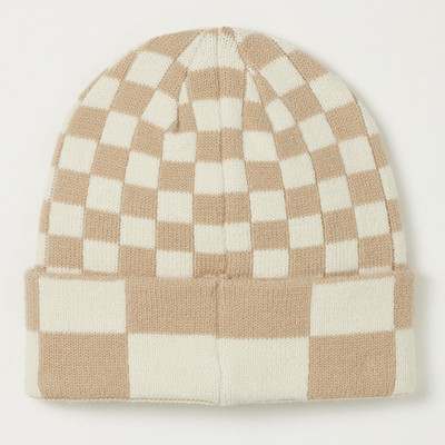Frauen Männer Winterhut Modisch Druck Beanie gestrickt Weich Warm Slouchy Schädel Kappe Y2k Beanie