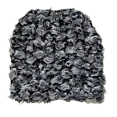 2024 New Hip Hop Balaclava Bedrängte Strickcaps Maske Frauen Außencamouflage Fleece Fussy Ski Balaclava Schürzen Frauen Männer Hut