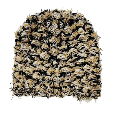 2024 New Hip Hop Balaclava Bedrängte Strickcaps Maske Frauen Außencamouflage Fleece Fussy Ski Balaclava Schürzen Frauen Männer Hut