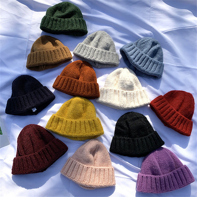 Winter Strick Beanie Hüte Warme weiche Hüte Outdoor Sport Casual Stil Anpassungsbeanie