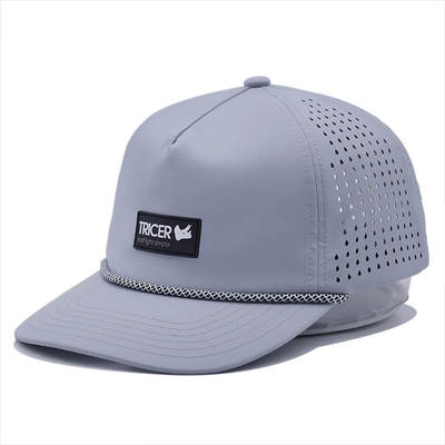 Farbe anpassbare Nählinie 5 Panel Baseballkappe mit Prägnen Logo und strukturiertes Design