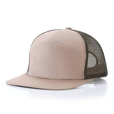 Custom Logo 7 Panels Kappe Großhandel Mesh Trucker Hüte