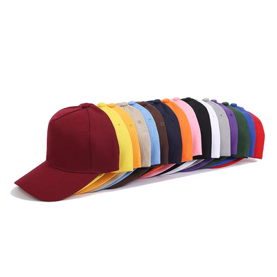 Benutzerdefinierte Größe 5 Panel Baseballkappe mit anpassbarer Farbe und mittlerem Kronenfarbe anpassbare Nählinie