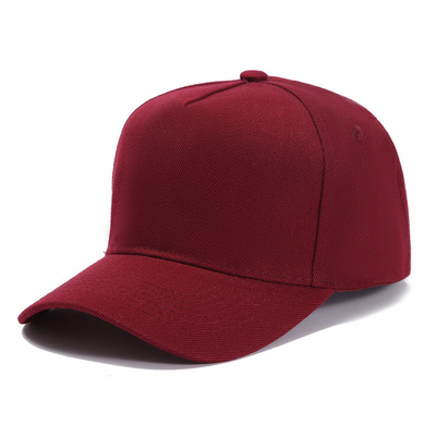Benutzerdefinierte Größe 5 Panel Baseballkappe mit anpassbarer Farbe und mittlerem Kronenfarbe anpassbare Nählinie