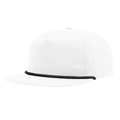 Hochwertige Flat Brim Hip Hop Hüte Custom Gorras 5 Fünf Panel Seil Richardson Snapback Cap Hut für Männer