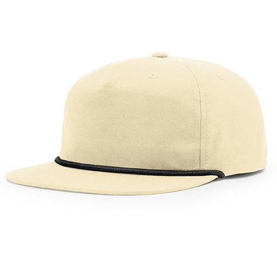 Hochwertige Flat Brim Hip Hop Hüte Custom Gorras 5 Fünf Panel Seil Richardson Snapback Cap Hut für Männer