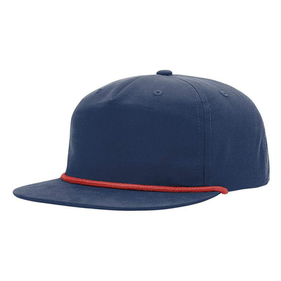 Hochwertige Flat Brim Hip Hop Hüte Custom Gorras 5 Fünf Panel Seil Richardson Snapback Cap Hut für Männer
