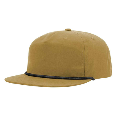 Hochwertige Flat Brim Hip Hop Hüte Custom Gorras 5 Fünf Panel Seil Richardson Snapback Cap Hut für Männer
