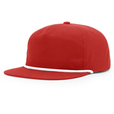 Hochwertige Flat Brim Hip Hop Hüte Custom Gorras 5 Fünf Panel Seil Richardson Snapback Cap Hut für Männer