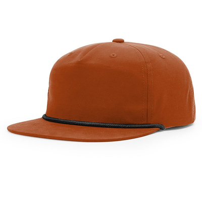 Hochwertige Flat Brim Hip Hop Hüte Custom Gorras 5 Fünf Panel Seil Richardson Snapback Cap Hut für Männer